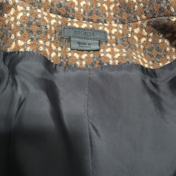 M0851 Wool Blend Tweeted Pleated Bottom Down Long Coat Sizes M - Picture 10 of 15